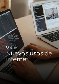 Nuevos usos de internet. Imagen web.